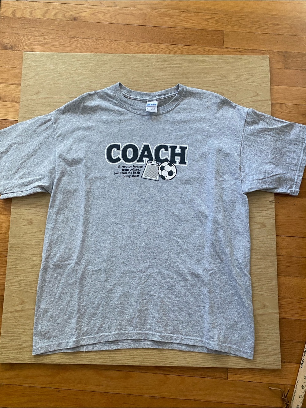 Coach Graphic Soccer T‑Shirt - Gray XL